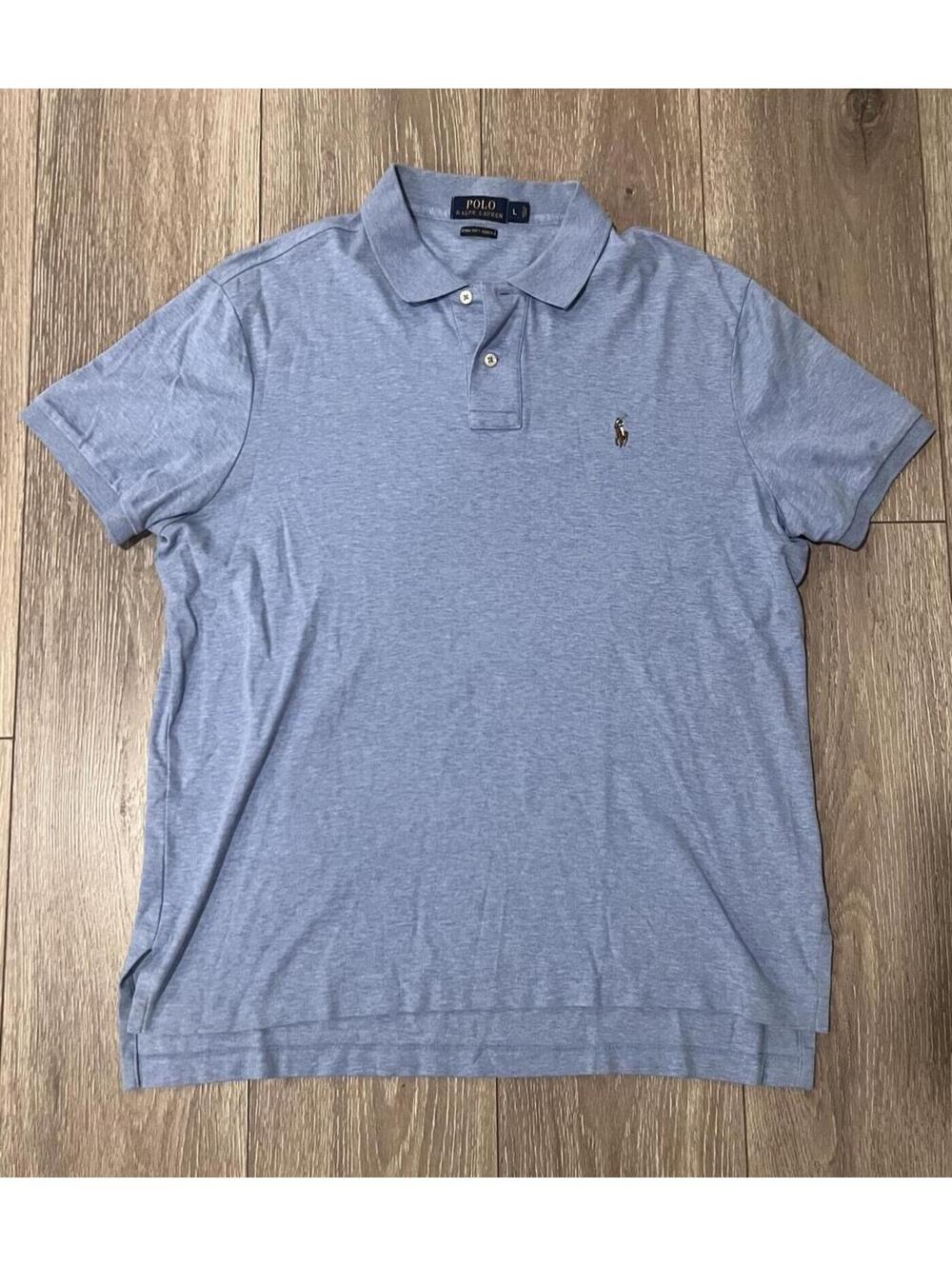 Polo Ralph Lauren Light Blue Soft Touch Polo Shirt Large